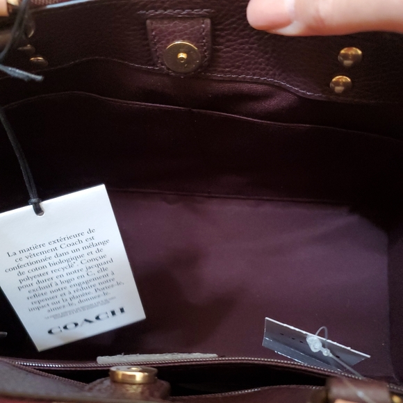 Coach Dempsey Medium Carryall In Signature Jacquard Witn Stripe And Coach Patch - Picture 16 of 16